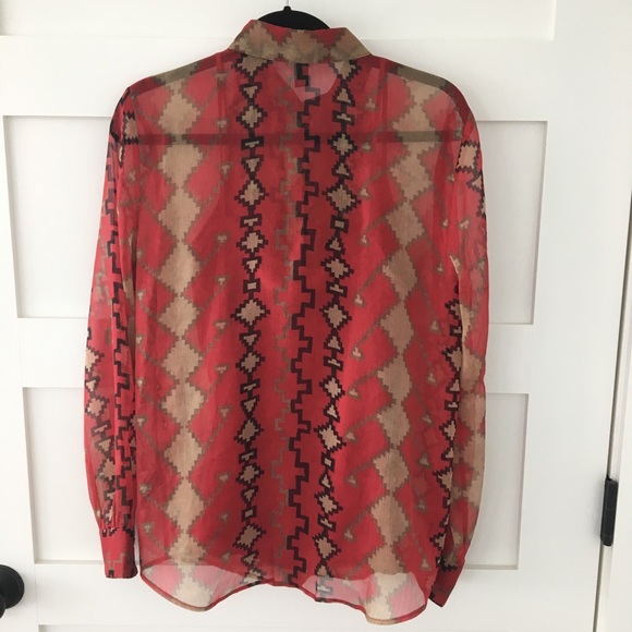 Ralph Lauren aztec print blouse - Picture 2 of 7